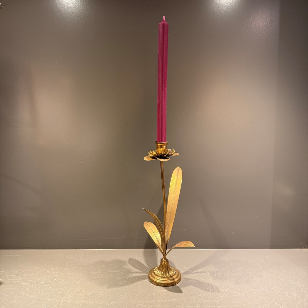 Bloemenkandelaar metaal kleine bloem