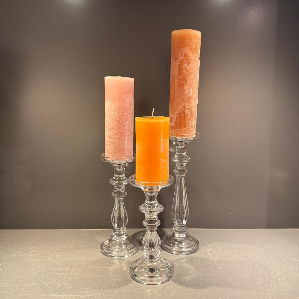 Kaarshouder glas