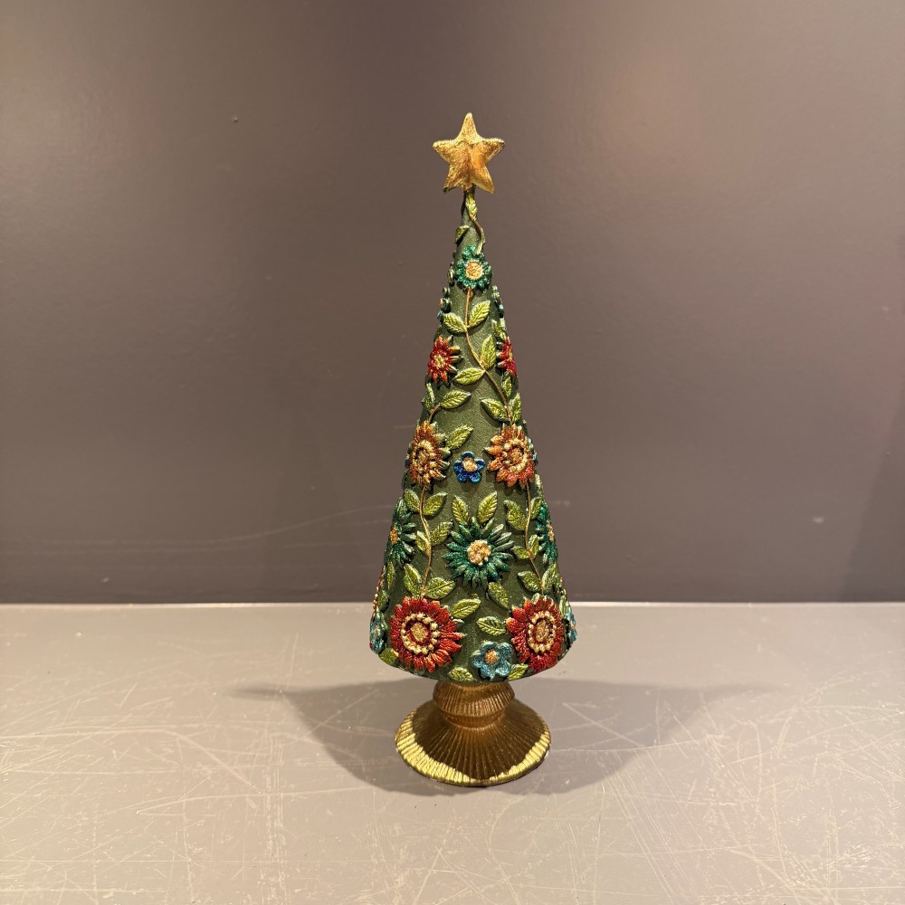 Kerstboom bloemen klein