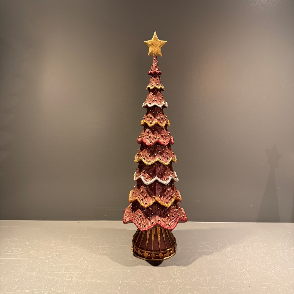 Kerstboom burgundy groot