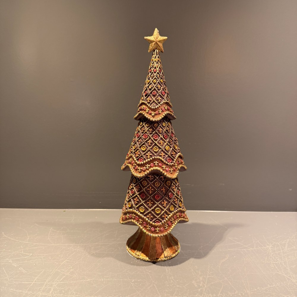 Kerstboom burgundy verfijnd middel