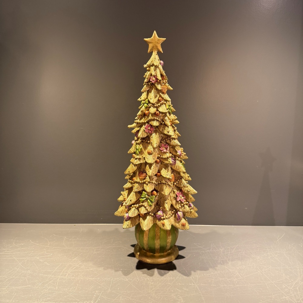 Kerstboom goud klassiek groot