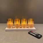 Oplaadbare waxinelichten per 4